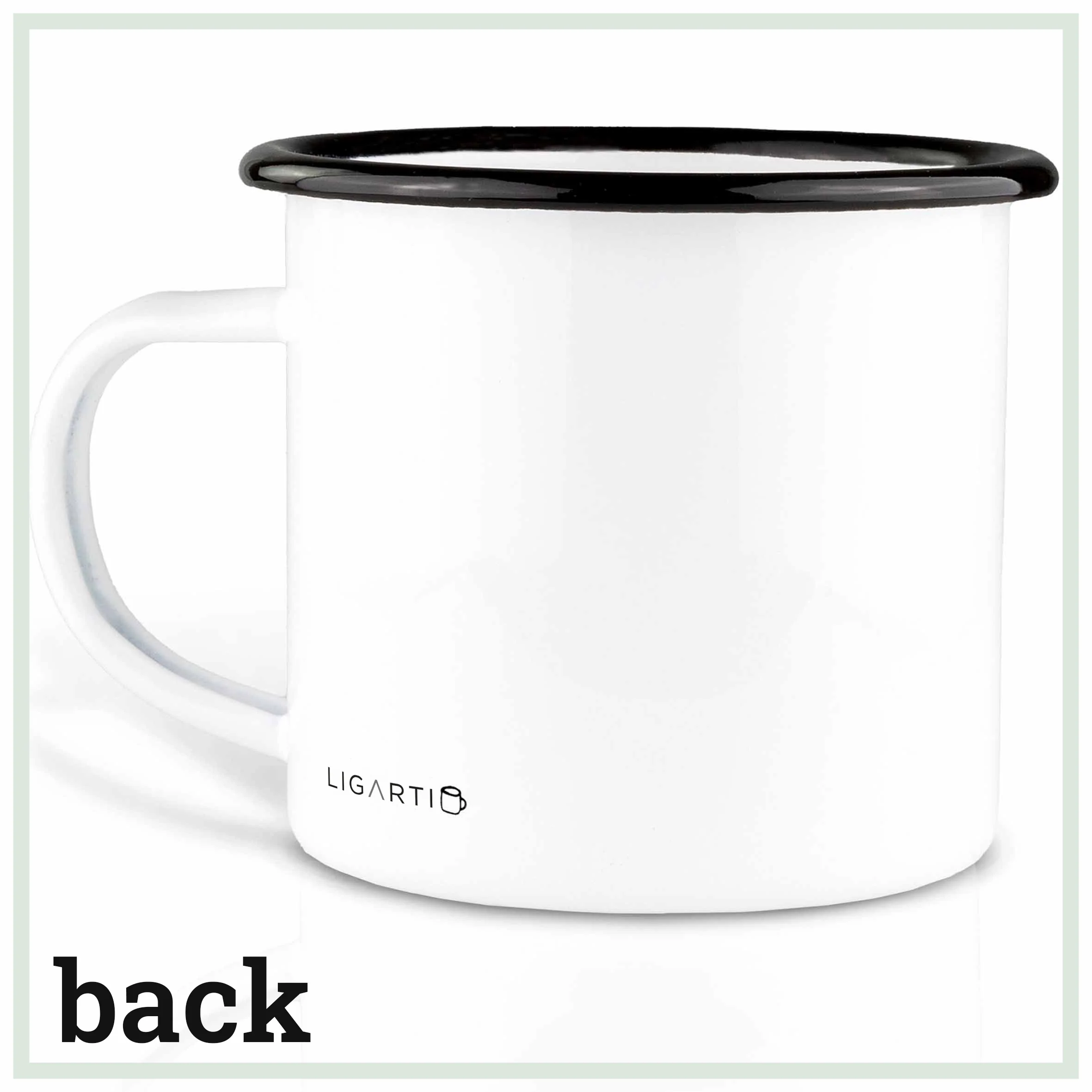 Emaille Tasse Faultier - Ligarti