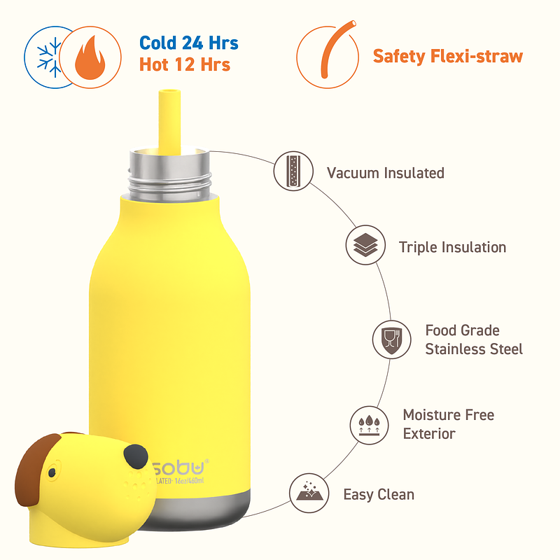 Bestie Kinder Trinkflasche Hund - ASOBU 