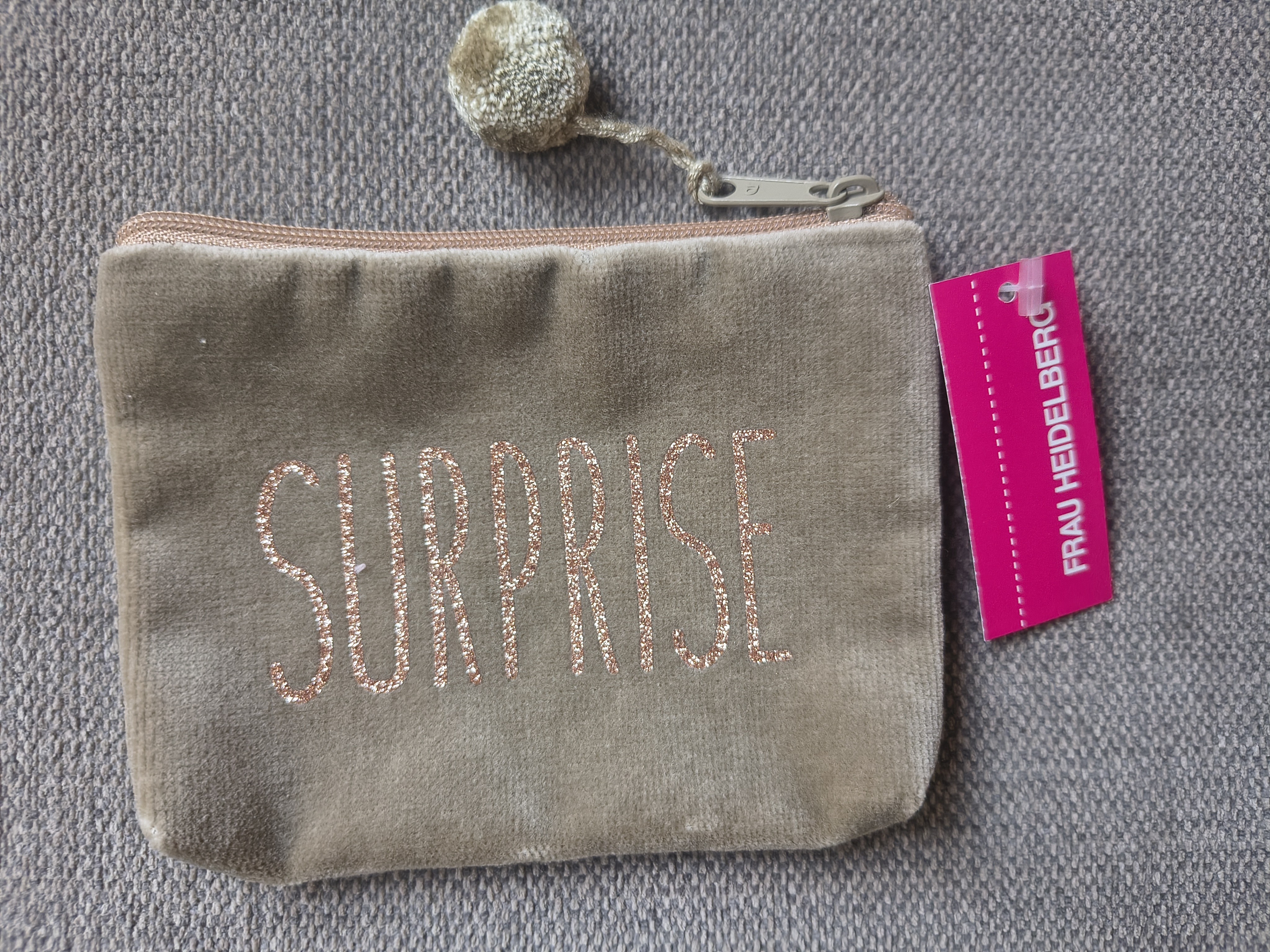Kosmetiktasche Mini Surprise - Sand Gold - Frau Heidelberg  