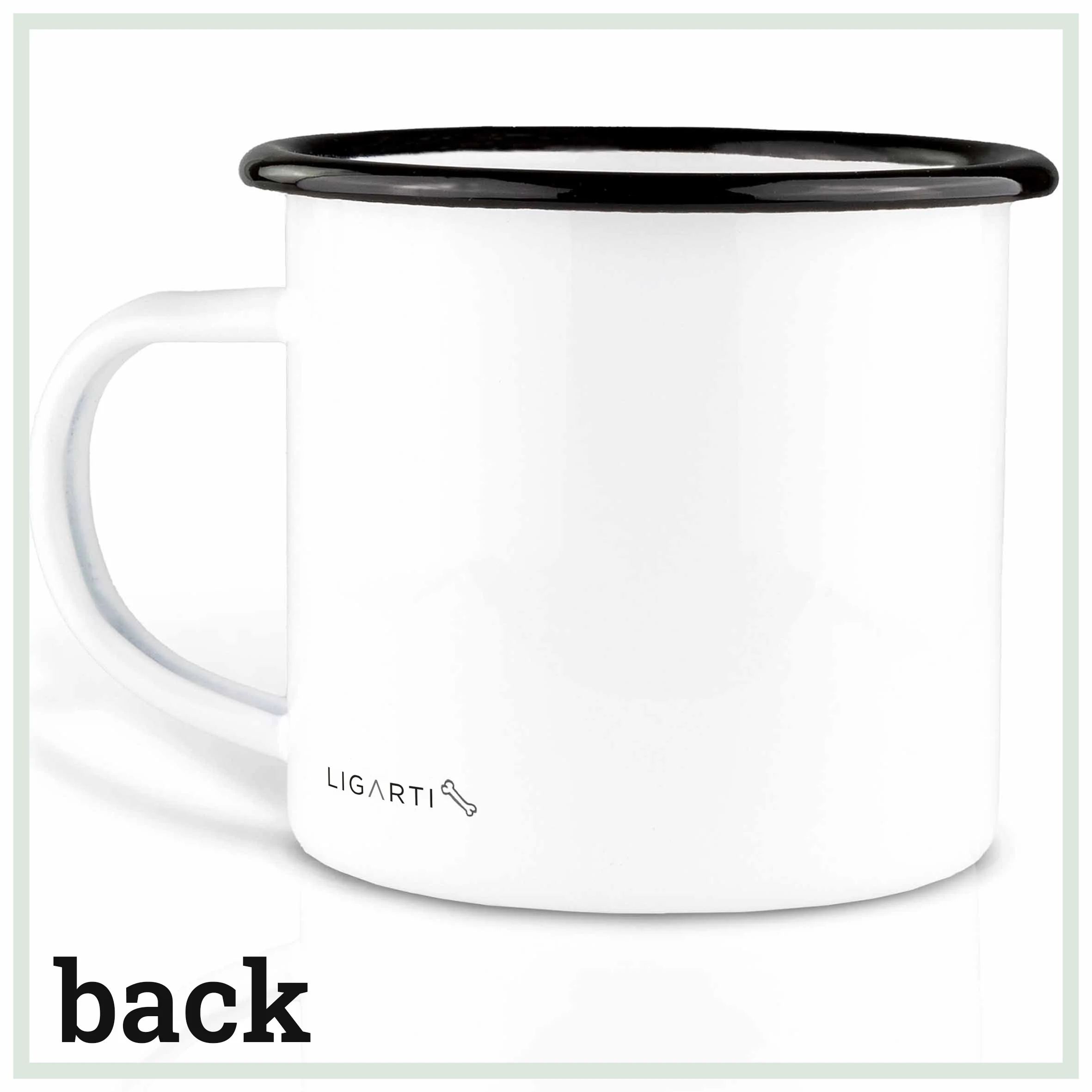 Emaille Tasse Hund Jürgen - Ligarti