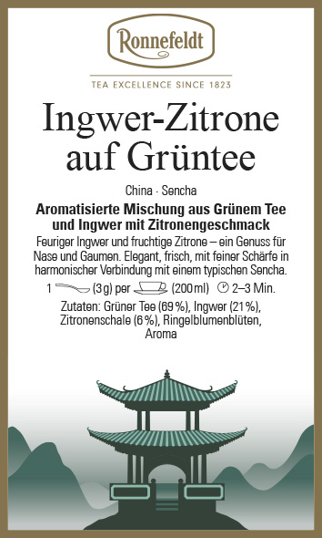 Ingwer-Zitrone auf Grüntee von Ronnefeldt