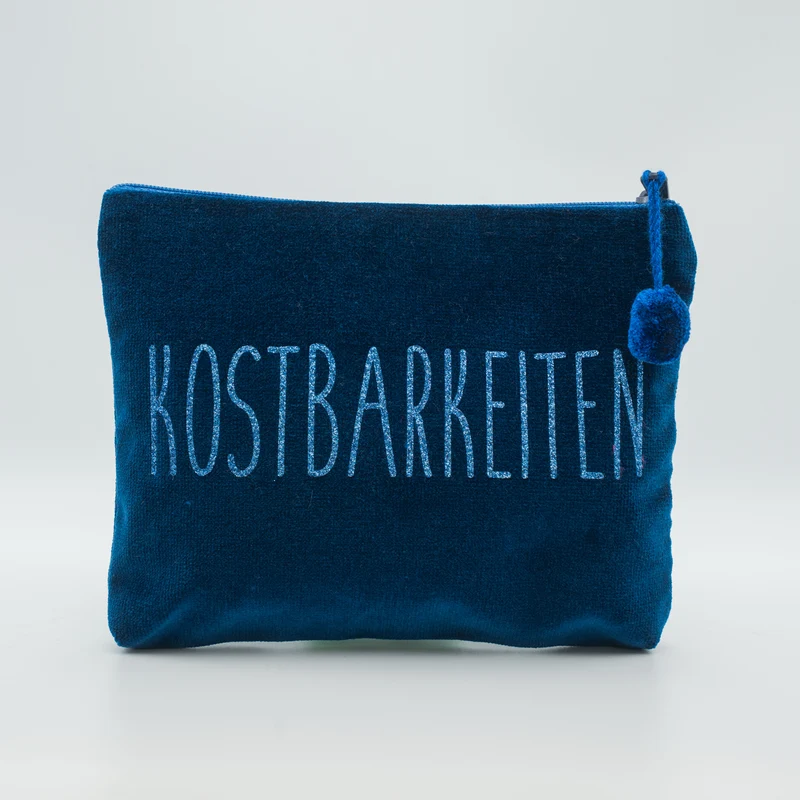 Kosmetiktasche Medium Kostbarkeiten - Navy Blau - Frau Heidelberg 
