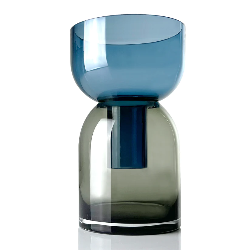 Flip Vase Large Blau & Grau - Cloudnola