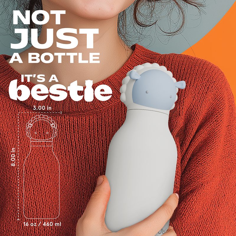 Bestie Kinder Trinkflasche Schaf - ASOBU 