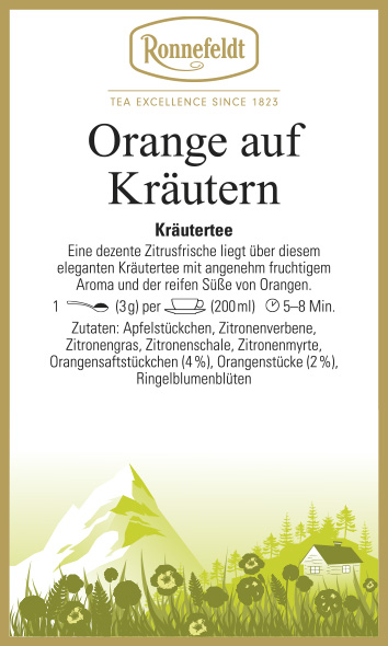 Orange auf Kräutern von Ronnefeldt