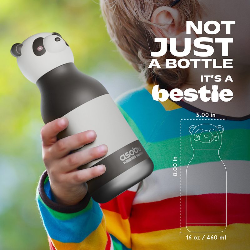 Bestie Kinder Trinkflasche Panda - ASOBU