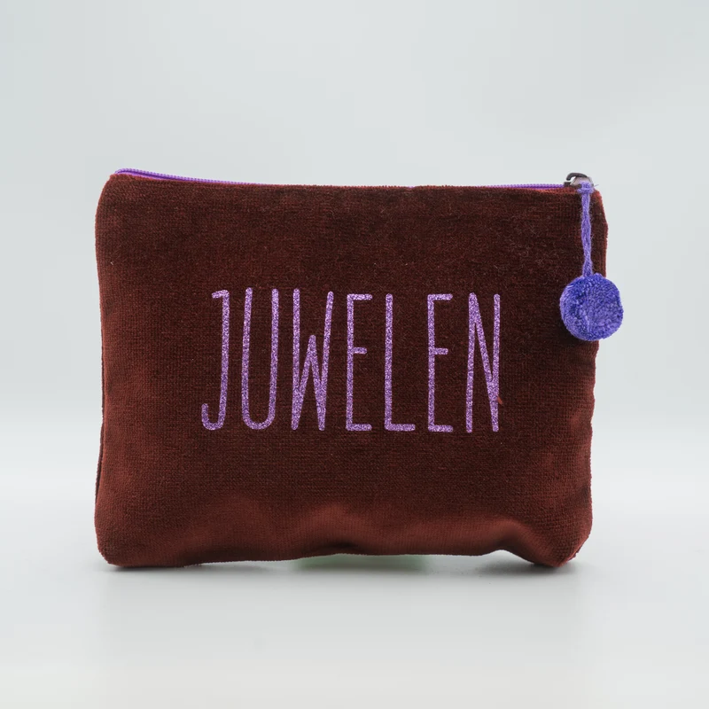 Kosmetiktasche Medium Juwelen - Mahagoni Lila - Frau Heidelberg 