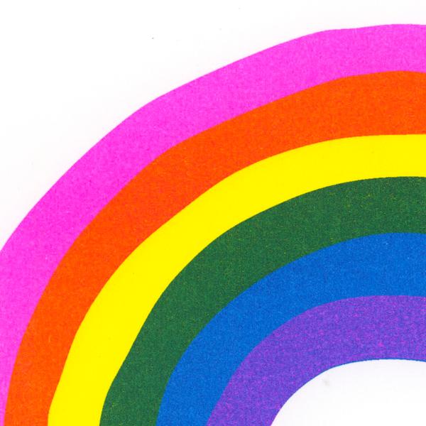 Postkarte Regenbogen - Herr und Frau Rio 