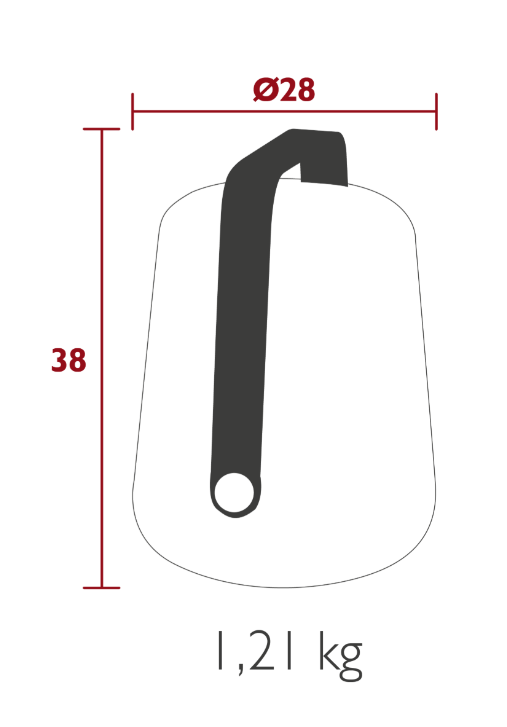  Balad Lampe H38 anthrazit - Fermob 