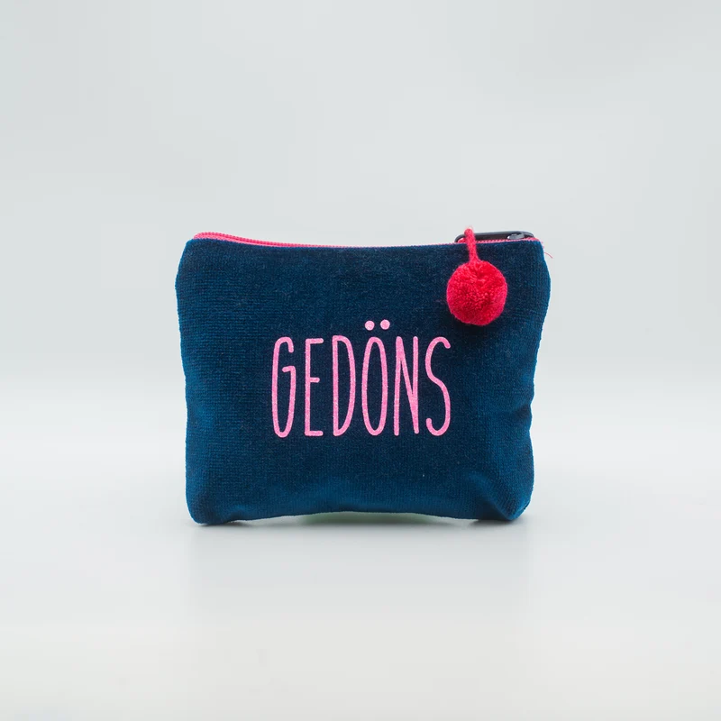 Kosmetiktasche Mini Gedöns  - Nachtblau Pink - Frau Heidelberg 