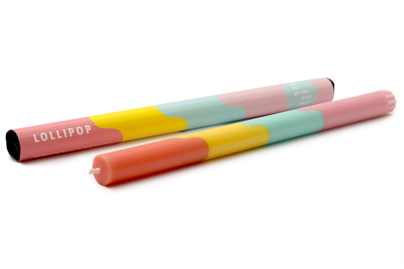 Geometric Kerze "Lollipop" - not the girl who misses much
