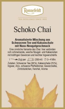 Schoko Chai von Ronnefeldt