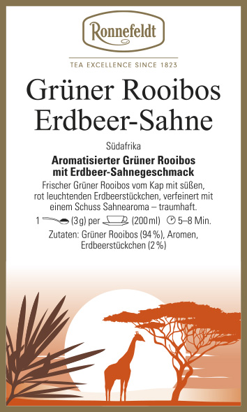 Grüner Rooibos Erdbeer-Sahne von Ronnefeldt