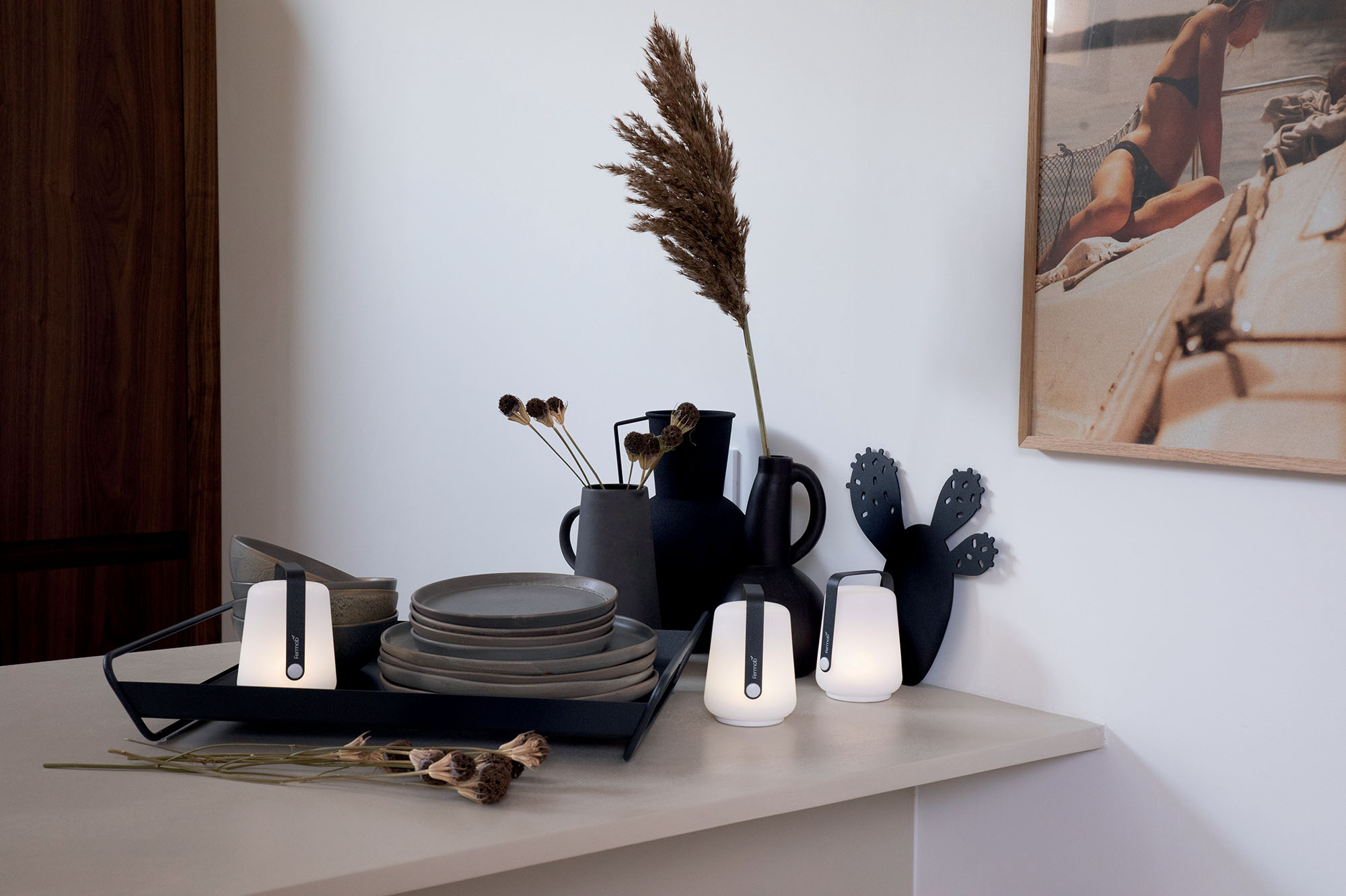  Balad Set mit 3 Lampen lehmgrau - Fermob 