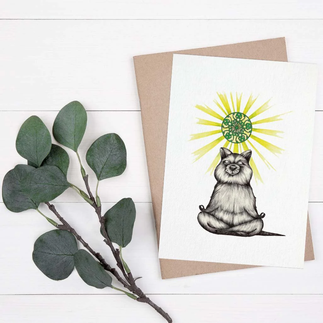 Postkarte Yogibär Ligarti 