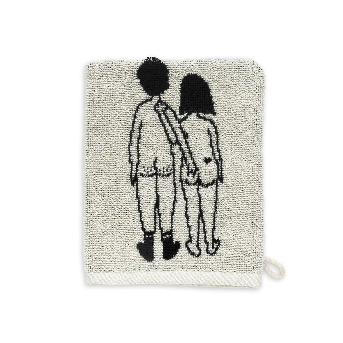 Waschlappen 2 Stück naked couple back -  Helen B 