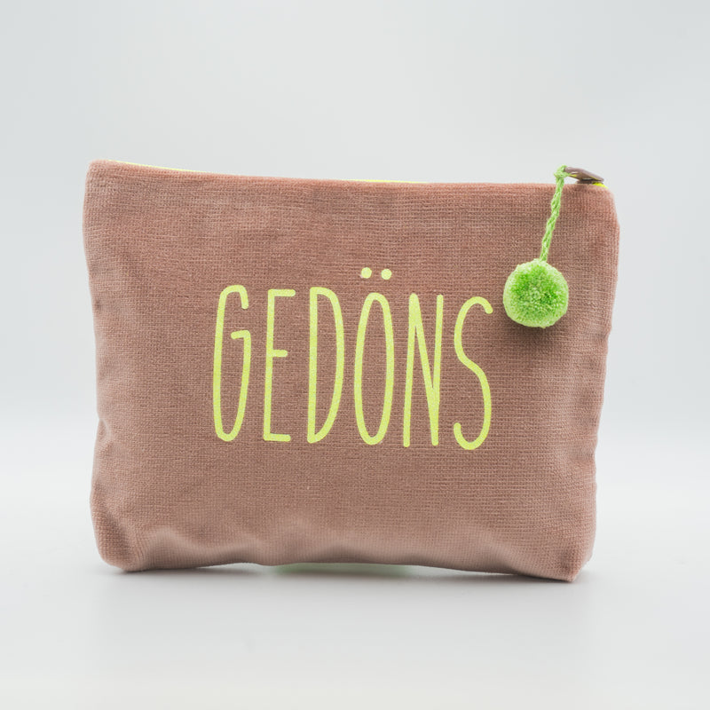 Kosmetiktasche Medium Gedöns - Puder Neongelb - Frau Heidelberg 