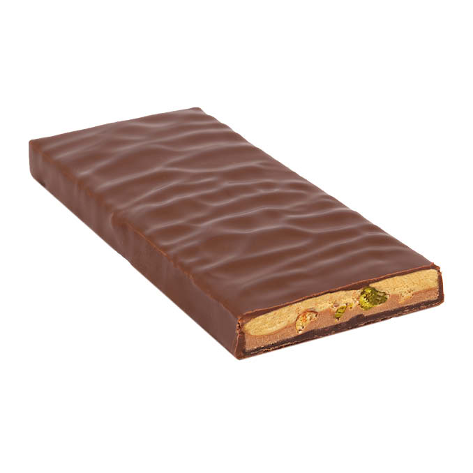 Weißer Nougat mit Pistazien & Nüssen - Zotter 